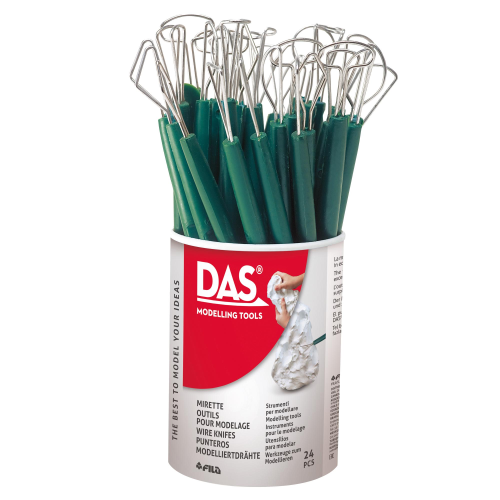 DAS MIRETTE IN PLASTICA COL. VERDE BARATTOLO DA 24 Pz.